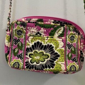 3/$10. Vera Bradley Pink and Green Floral Crossbody Bag